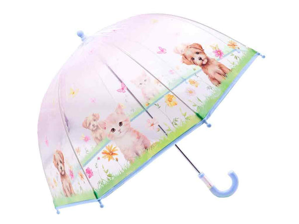Kinder-Regenschirm - Kätzchen & Welpen Motiv - Makimo - Smart Kids