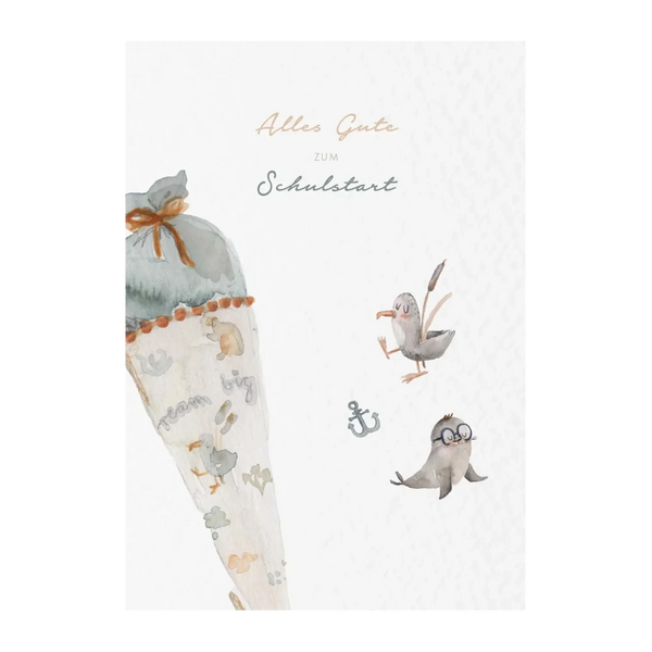 leevje – Postkarte „Seagull“ Schulstart A6