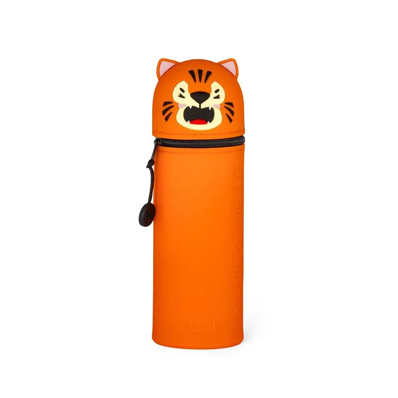 LEGAMI 2-in-1 Silikon-Federmäppchen "Kawaii" - Tiger - Makimo - Smart Kids