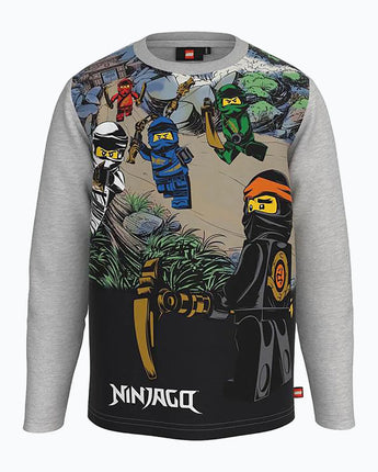 LEGO Ninjago - Langarmshirt LWTAYLOR 115 in Grau - Makimo - Smart Kids