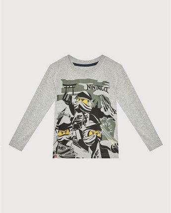 LEGO Ninjago - Langarmshirt M12010208 in Grau - Makimo - Smart Kids