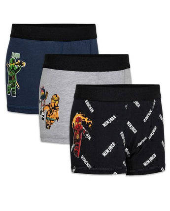 Lego Ninjago - LWARVE 308-590 3er PACK BOXERSHORTS Dark Navy - Makimo - Smart Kids