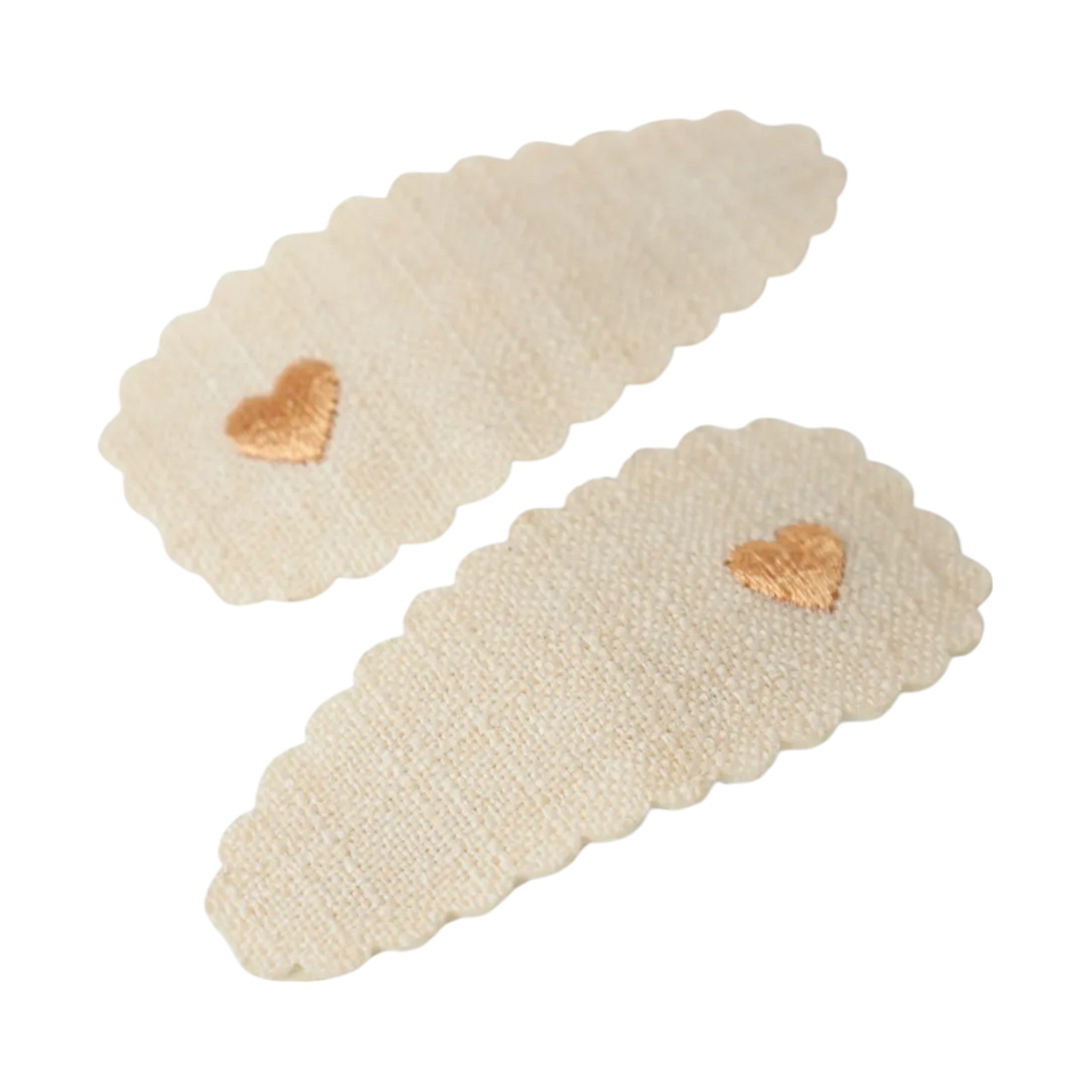 Lil'Atelier – 2er-Set Haarspangen Turtledove mit Herz