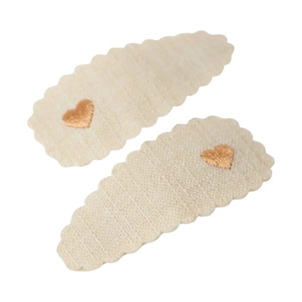 Lil'Atelier – 2er-Set Haarspangen Turtledove mit Herz - Makimo - Smart Kids