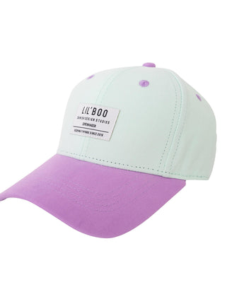 Lil´Boo-Organic Block Snapback - Light Turquoise/Purple - Makimo - Smart Kids