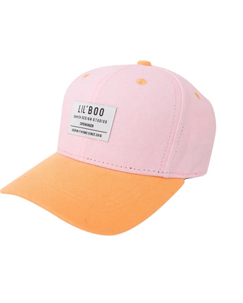 Lil´Boo-Organic Block Snapback - Pink/Orange - Makimo - Smart Kids