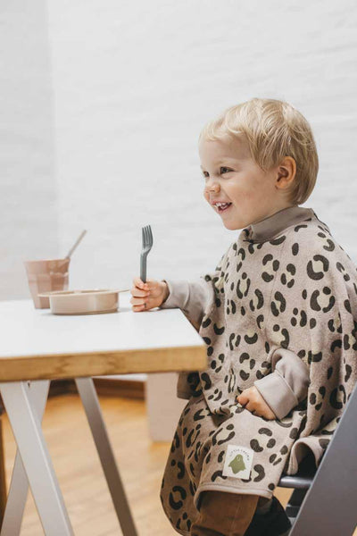 Little Casimir - "Boo"-Frottee Waterproof - LEO GREY - graues Leomuster - PRESALE - Makimo - Smart Kids