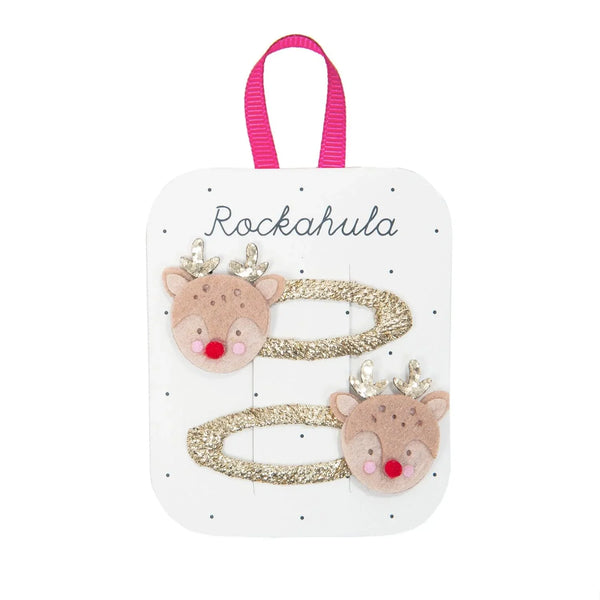 Rockahula Kids - Rentier Haarclips - Festliche Haarspangen für Weihnachten - Makimo - Smart Kids