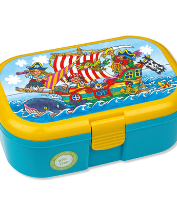 Lutz Mauder - Brotdose „Pirat Pit Planke 4“ – Robuste Lunchbox mit Extra-Fach - Makimo - Smart Kids