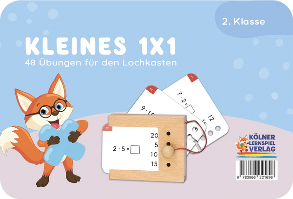 Kleines 1x1 - Lochkasten Kartensatz Mathematik 2. Klasse Training - Makimo - Smart Kids