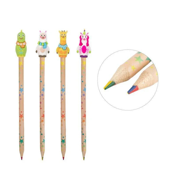 MAGIC MOMENTS Vierfarbstifte Regenbogen mit Topper - Makimo - Smart Kids