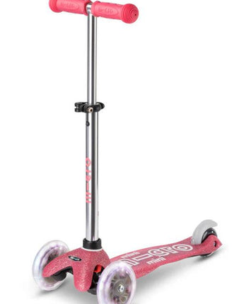 Mini Micro Deluxe Fairy Glitter LED Kinder-Scooter in Pink - Makimo - Smart Kids