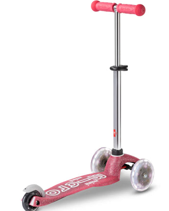 Mini Micro Deluxe Fairy Glitter LED Kinder-Scooter in Pink - Makimo - Smart Kids