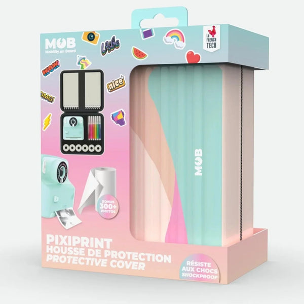 MOB PIX-CASE-2 Travel Recharge Pack - PIXIPRINT Schutzhülle + 4 Papierrollen - Makimo - Smart Kids