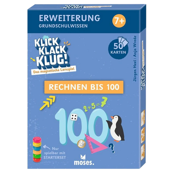 moses - Klick Klack Klug Erweiterungsset Rechnen bis 100 ab 7 Jahren
