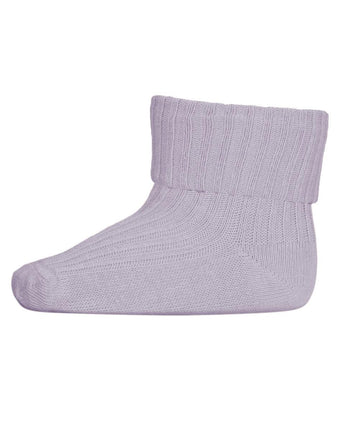 MP Denmark - Cotton Rib Baby Sock - Lavender Sky - Makimo - Smart Kids