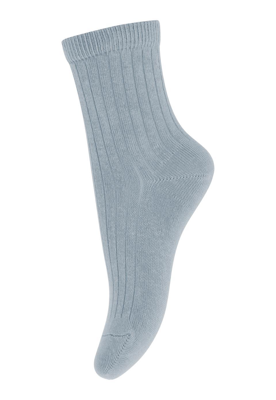 MP Denmark - Cotton Rib Sock - Dusty Blue - Makimo - Smart Kids
