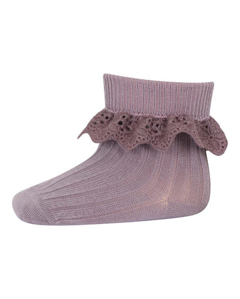 MP Denmark - Lisa Socks - Lace - Lilac Shadow - Makimo - Smart Kids