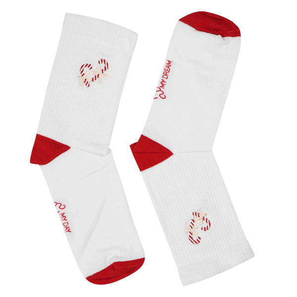 My Day My Dream - Socken - Christmas Collection - Zuckerstange gestickt - Makimo - Smart Kids
