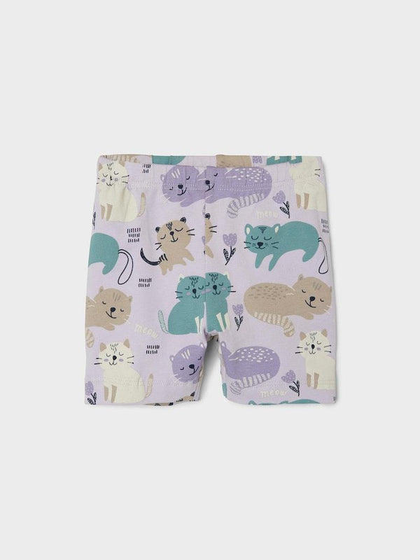Name It Baby - Vandora Biker Shorts in Orchid Petal Tieren - Makimo - Smart Kids