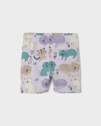 Name It Baby - Vandora Biker Shorts in Orchid Petal Tieren - Makimo - Smart Kids