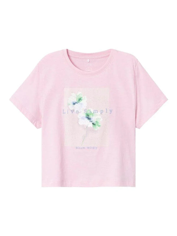 Name It Mädchen T-Shirt - NKFHILAMPE LOOSE SHORT SS TOP - Makimo - Smart Kids