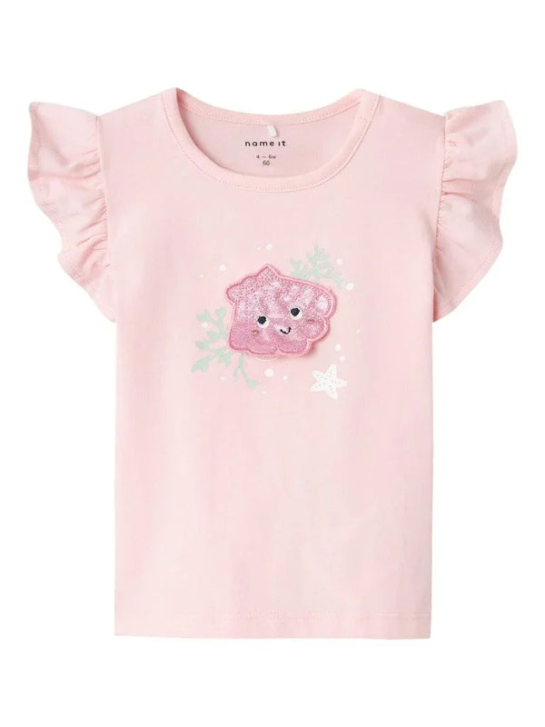 NAME IT Mädchen Top - NBFJUSSA SS TOP - Makimo - Smart Kids