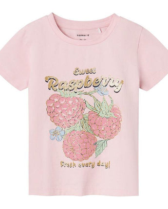 Name It Mini - Regular Fit T-Shirt in Parfait Pink - Makimo - Smart Kids