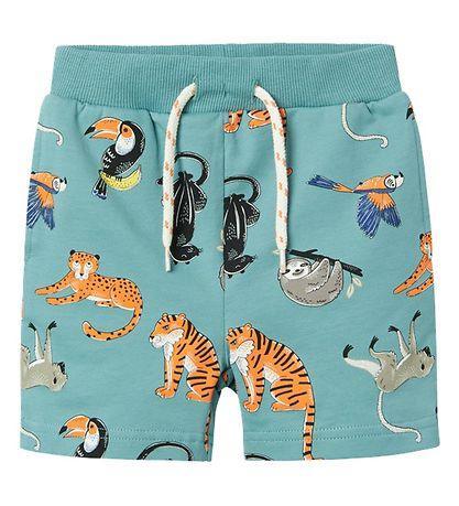 Name It Mini - Sweatshorts in Mineral Blue - Makimo - Smart Kids