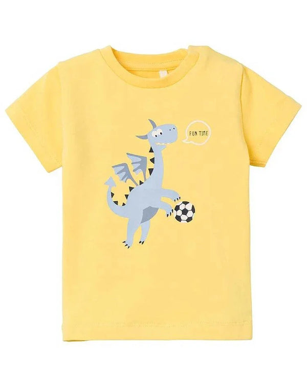 Name It Mini - T-Shirt mit Drachenmotiv in gelb - Makimo - Smart Kids