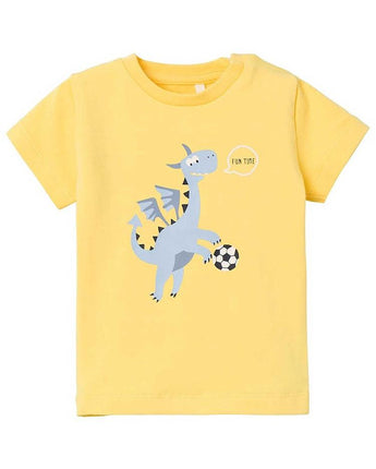 Name It Mini - T-Shirt mit Drachenmotiv in gelb - Makimo - Smart Kids