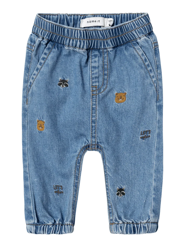 Nbmben U-Shape R Emb Jeans 6621-By O - Makimo - Smart Kids