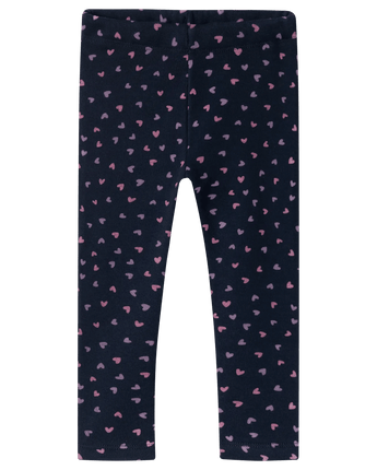 NMFDAVINA SWEAT FLEECE LEGGING BRU NOOS  Dark Sapphire HEART AOP