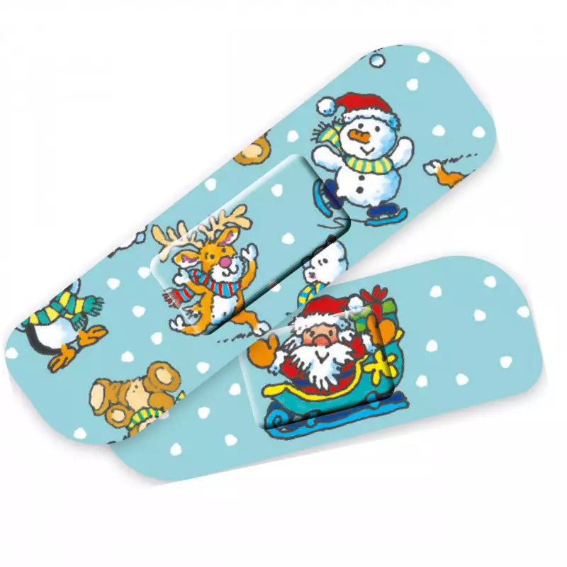 TapirElla - Pflasterbriefchen Weihnachten 2 – Lustige Kinderpflaster im weihnachtlichen Design (10 Stück) - Makimo - Smart Kids