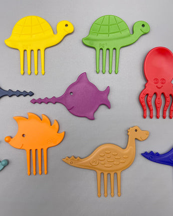 Pieksi und Griffel - Pieksi 10er Set "The Perfect Ten" 🦔🐢🐟🦕🐙 - Makimo - Smart Kids