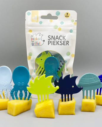 Pieksi und Griffel - Pieksi 7er-Set – FRESH & FUNKY 🦔🐢🐟🦕🐙 - Makimo - Smart Kids