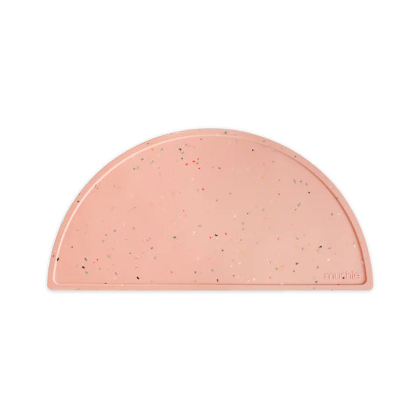 Mushie - Silicone Placemat – Silikon Tischset für Babys - Powder Pink Confetti - Makimo - Smart Kids