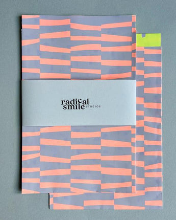 Radical Smile - FB Gr. M bold stripes flieder / neon orange - Makimo - Smart Kids