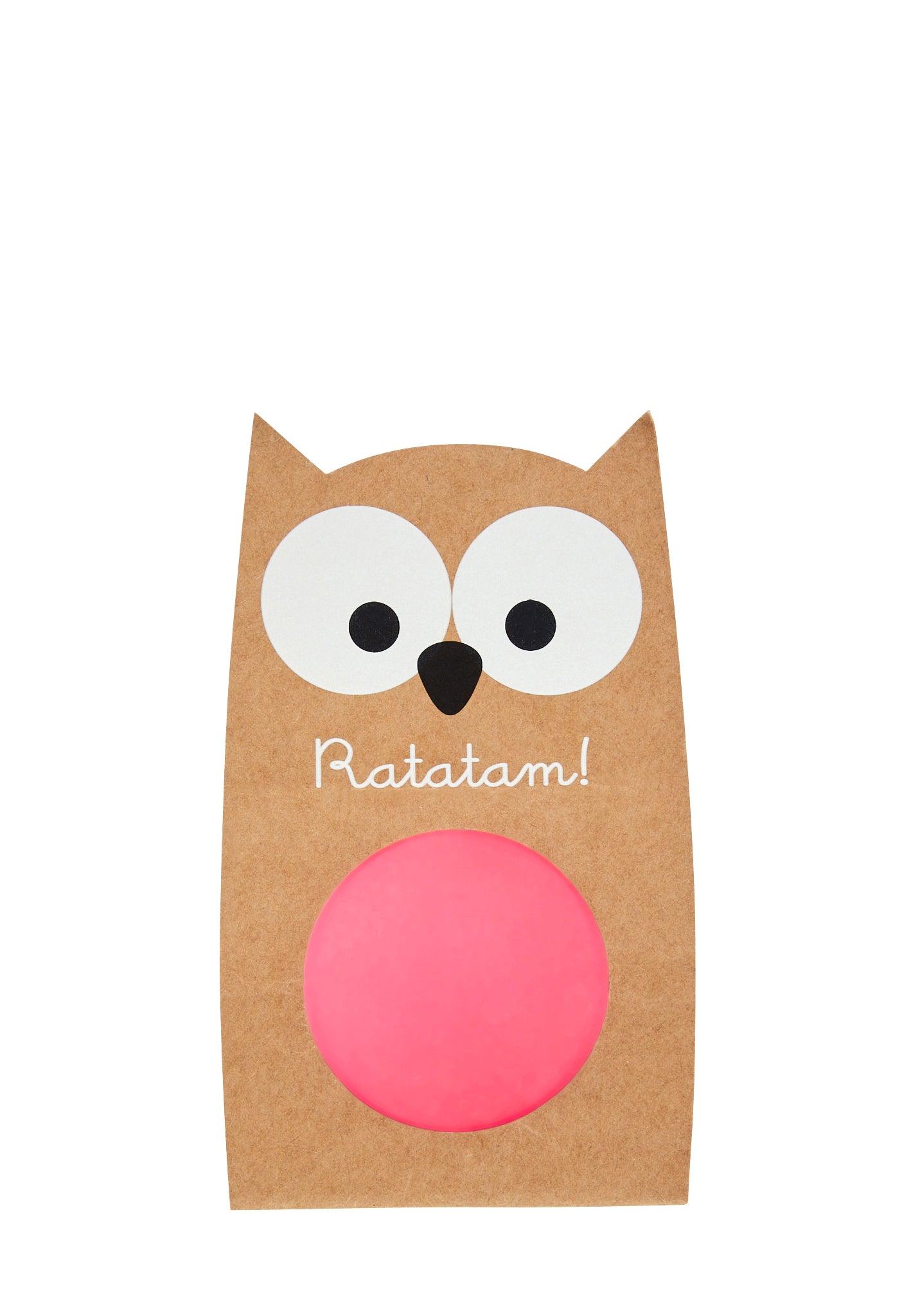 Ratatam - Flummi Eule Pink - Makimo - Smart Kids