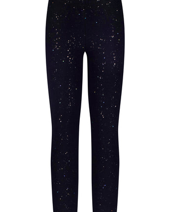 ToPo - Thermo Leggings mit Allover Foilprint Glitzer