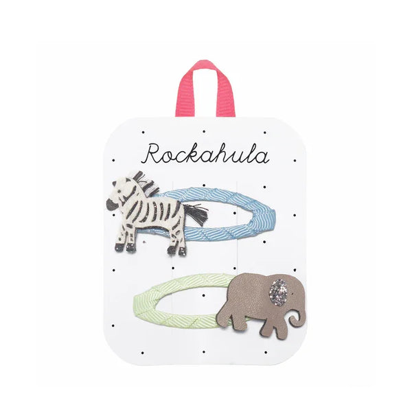 Safari Friends Clips – Haarspangen mit Tiermotiven von Rockahula - Makimo - Smart Kids