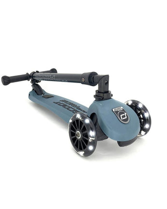 Scoot & Ride - Highwaykick 3 LED - Steel - Makimo - Smart Kids