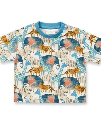 Sense Organics - Baby T-Shirt - Modell ANTON - Safari - Makimo - Smart Kids