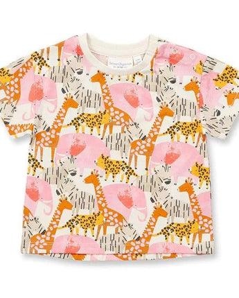 Sense Organics - Baby T-Shirt - Modell LINA - Safaridruck - Makimo - Smart Kids