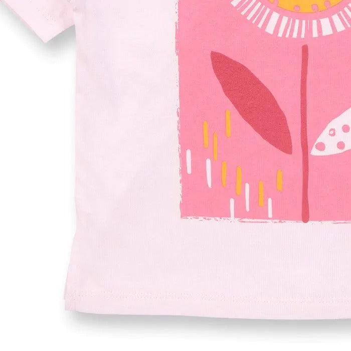 Sense Organics - Mädchen T-Shirt - Modell SOPHIE Rosa mit Blumendruck - Makimo - Smart Kids