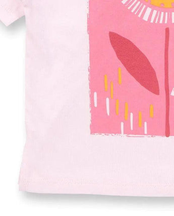 Sense Organics - Mädchen T-Shirt - Modell SOPHIE Rosa mit Blumendruck - Makimo - Smart Kids