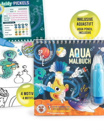 SPACE ADVENTURE Aqua-Malbücher inklusive Stift - Makimo - Smart Kids