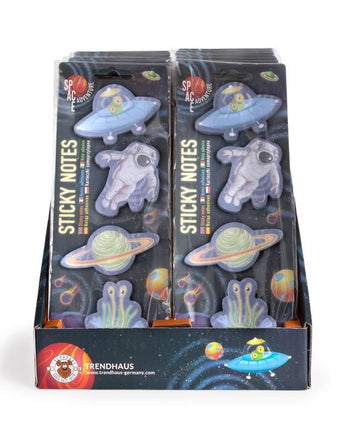 SPACE ADVENTURE Sticky Notes 4x35 Blatt, 2-fach sortiert - Makimo - Smart Kids