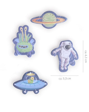 SPACE ADVENTURE Sticky Notes 4x35 Blatt, 2-fach sortiert - Makimo - Smart Kids