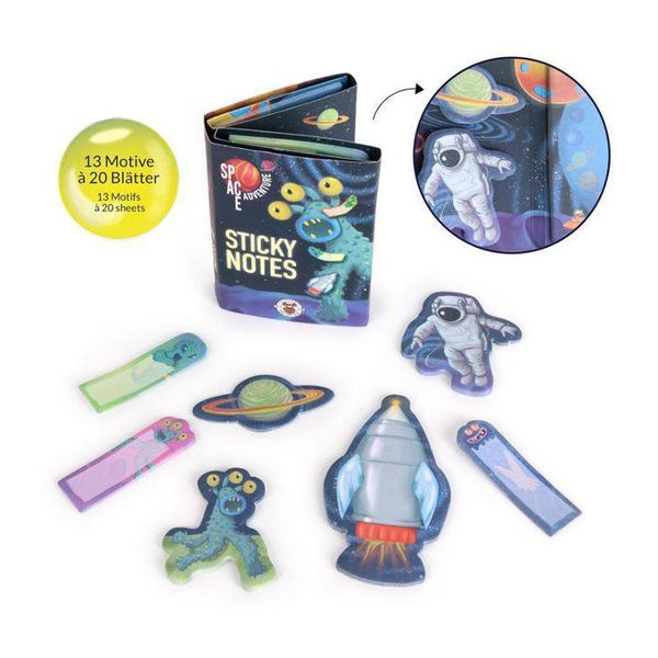 SPACE ADVENTURE Sticky Notes Mini-Organizer 260 Blatt - Makimo - Smart Kids